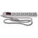 General Brand Filtro de Linha  - Pl�stico - 6 Outlets 