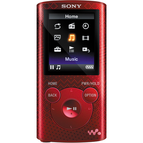 Sony 8GB NWZ-E384 Series Walkman MP3 Player (Red)